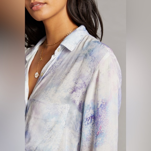 Cloth & Stone by Anthropologie Bess tie-dye button down shirt - Picture 2 of 3